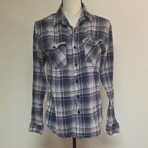 VALOR Collective Blue and Cream Plaid Shirt #113
